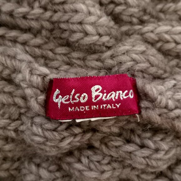 Gelso Bianco Italian Alpaca Wool Blend Beanie with Pom Pom - like new! - Picture 4 of 4